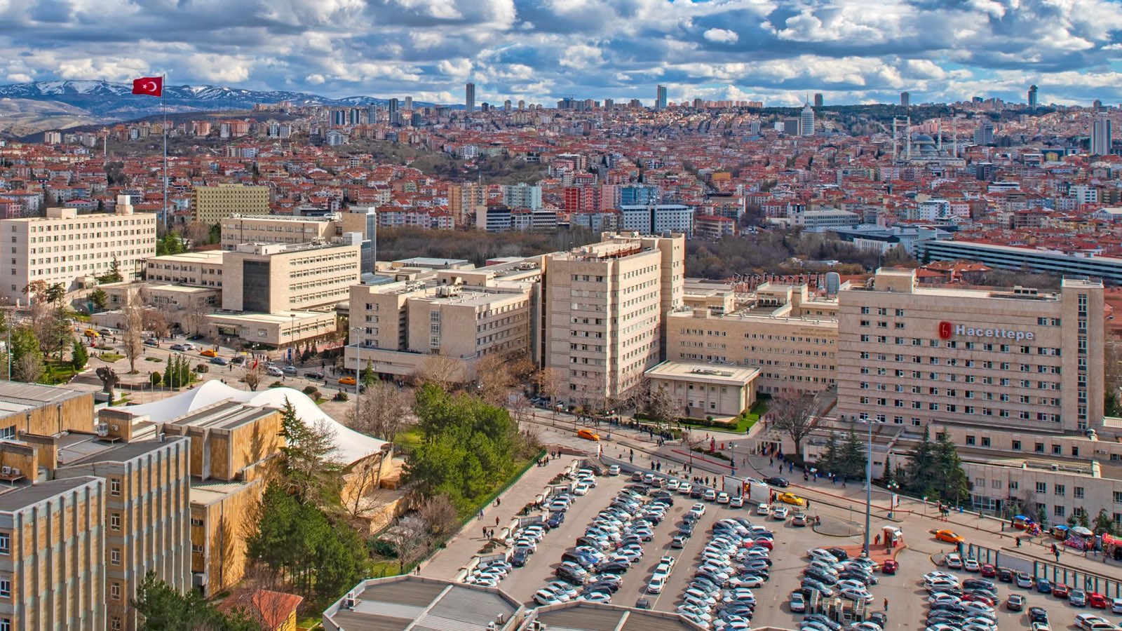 Hacettepe University Hospitals Sıhhiye campus, aerial view